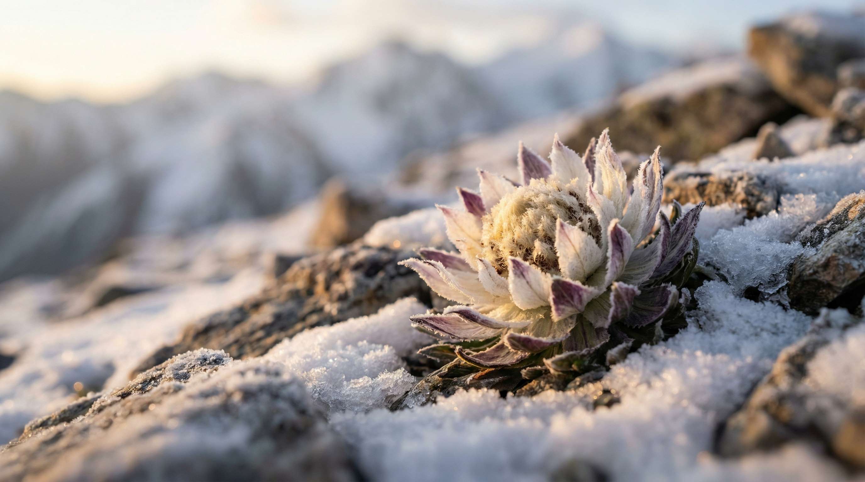 日本电影雪莲花生长全记录植物视频