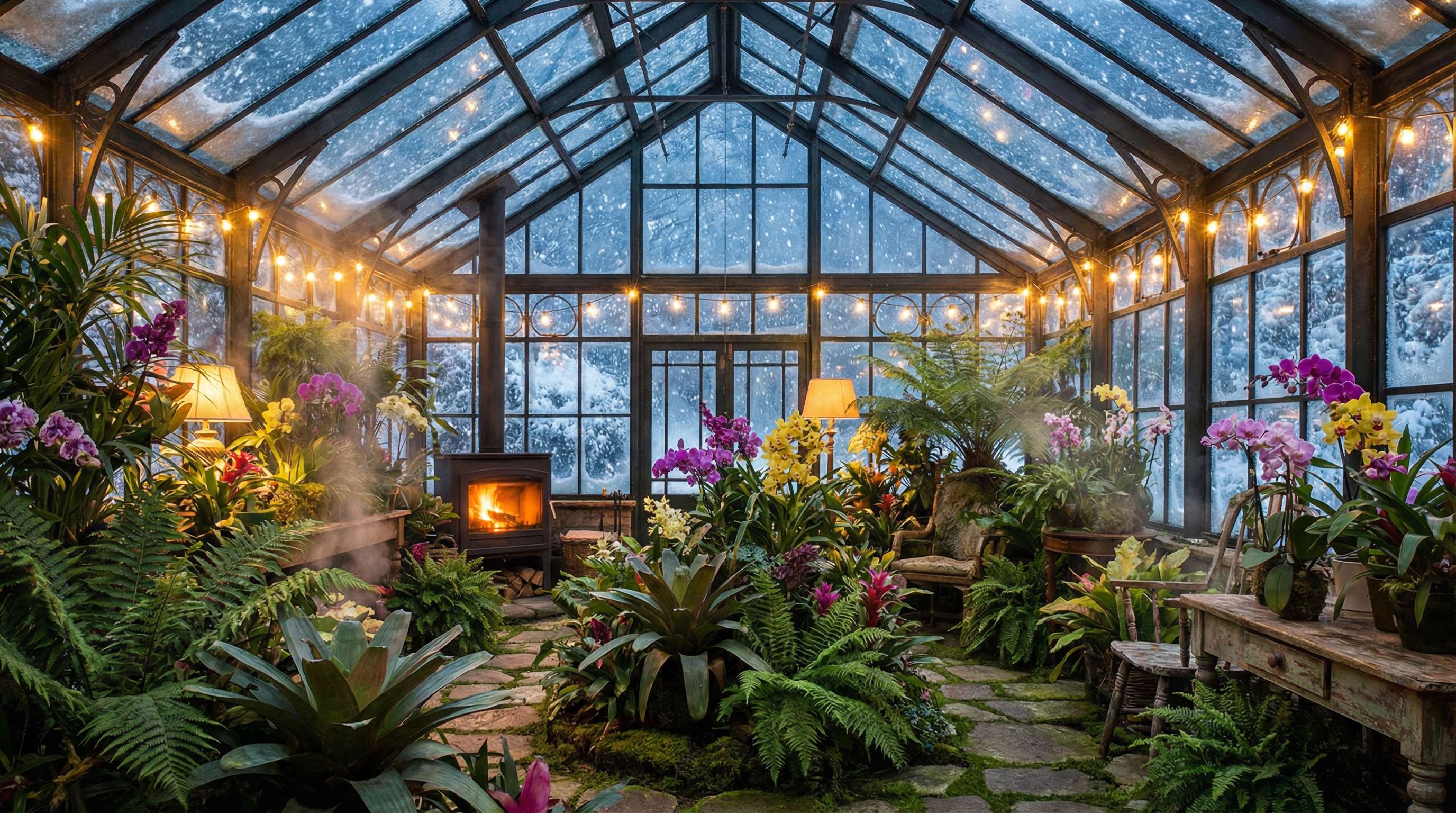 日本电影冬季温室植物养护视频教程